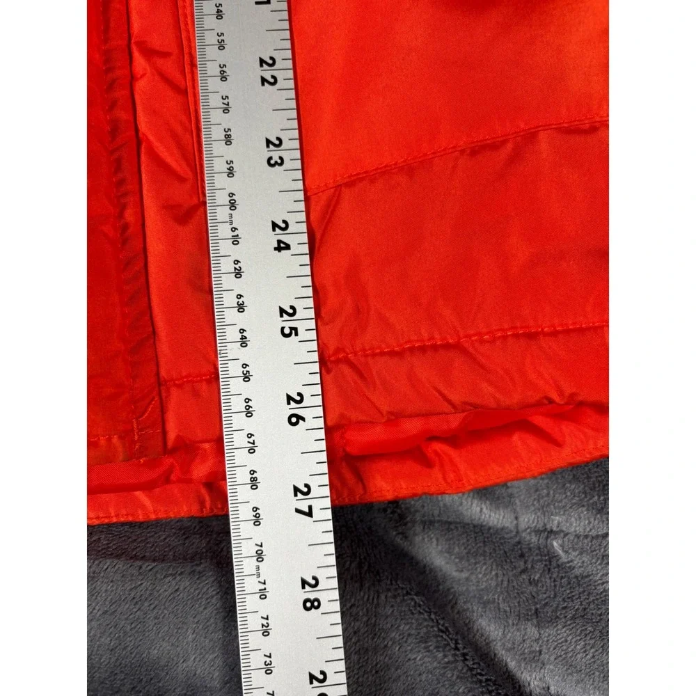 OshKosh Bgosh Kids Orange Parka Hooded Faux Fur‎ Trim Winter Jacket Size 14 5421